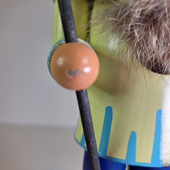 Vintage VEB Hødrew Nutcracker Guard 11" German Wooden Soldier with Spear - Picture 15 of 15